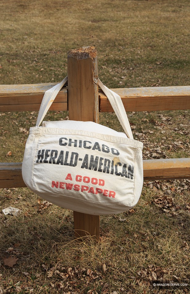 Chicago Herald-American Newspaper Delivery Bag