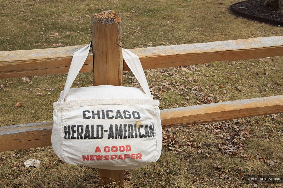 Chicago Herald-American Newspaper Delivery Bag