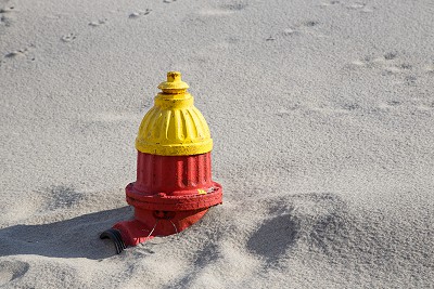 Fire Hydrant Buried in Sand