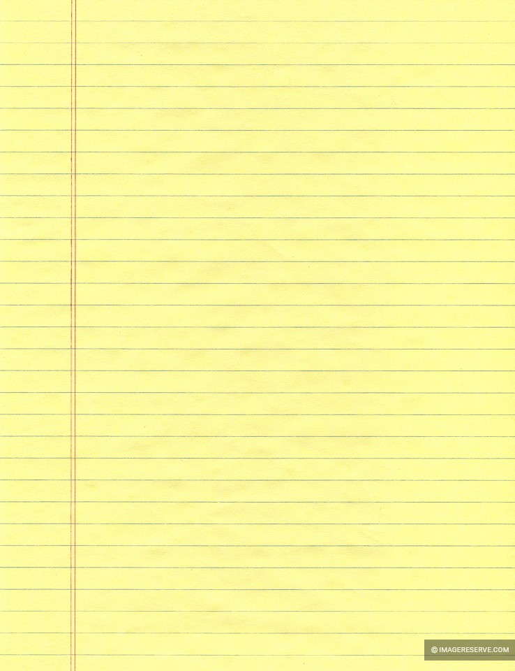 Yellow Notebook Paper
