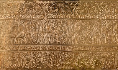 Brass Plate with Egyptian Motifs