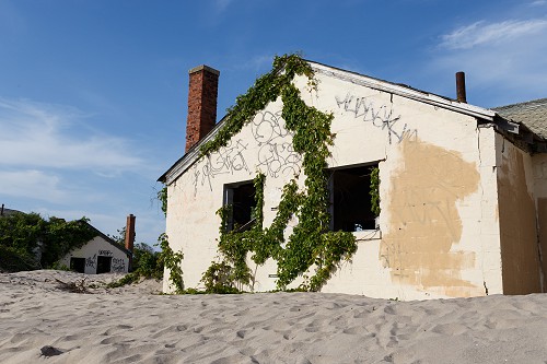 Derelict Buildings Filled with Sand