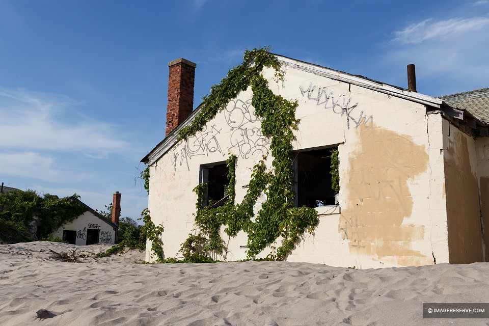 Derelict Buildings Filled with Sand