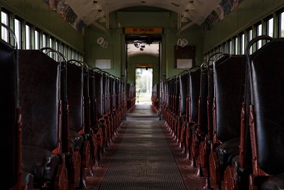 Inside an Old Train Car